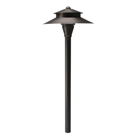 WESTGATE LA-111-BZAREA  LIGHT, 12V/20W SOLID BRASS, GU5.3 MR16, ANTIQUE BRONZE, W/ 3FT. CABLE & N/M SPIKE LA-111-BZ